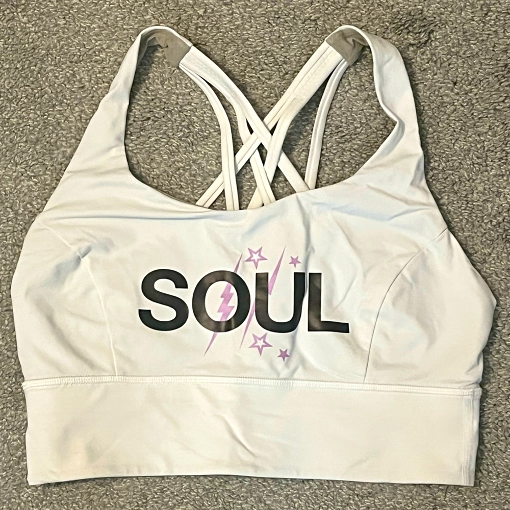 Lululemon Free To Be Serene Long Line Bra With Soul Stars